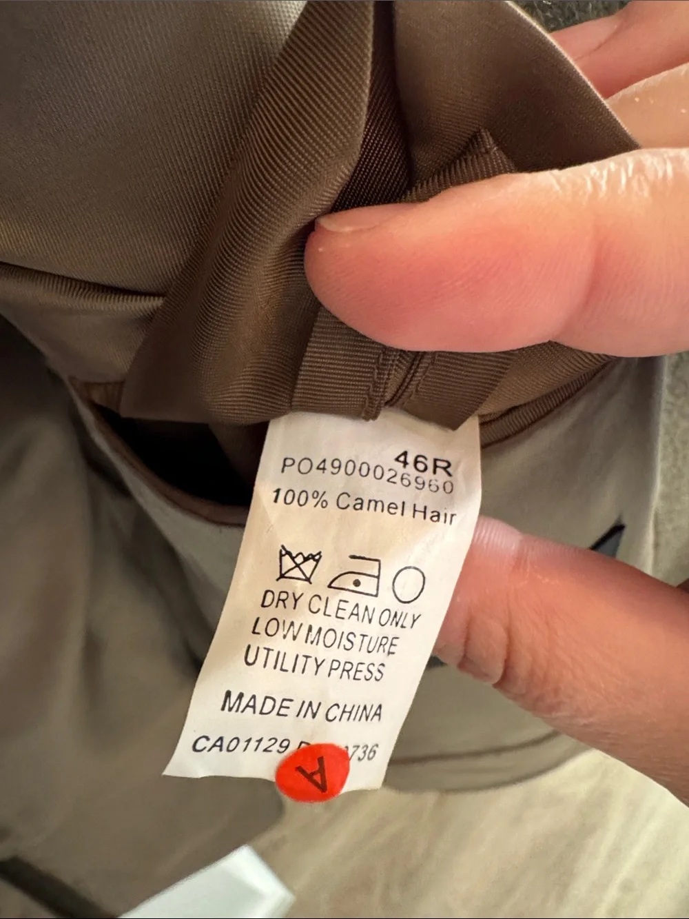 bill blass Olive-Tone Camel hair Sport Coat